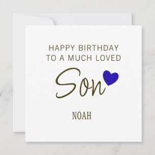 Tarjeta Festiva Feliz Cumpleaños a un Hijo Muy Querido - Personali