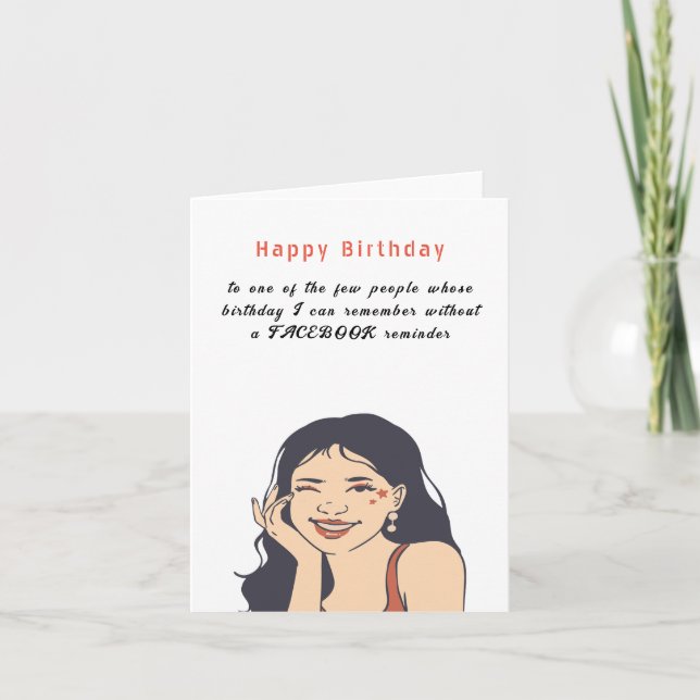 Tarjeta Festiva Feliz cumpleaños a una persona muy especial (Anverso)