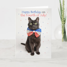 Tarjeta Festiva Feliz cumpleaños al cuarto de julio con humor de g