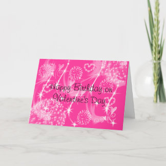 Tarjeta Festiva Feliz cumpleaños al El día de San Valentín