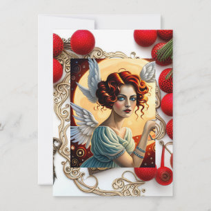 Tarjeta Festiva Feliz cumpleaños, Ángel