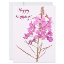 Feliz cumpleaños bonito rosa simple floral