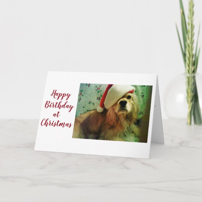 TARJETA FESTIVA *****FELIZ CUMPLEAÑOS CON LOS NAVIDADES***** (Anverso)