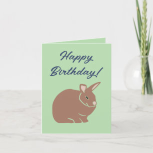 Tarjeta Festiva Feliz cumpleaños conejo conejo conejo conejo