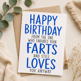 Tarjeta Festiva Feliz Cumpleaños De Parte De Quien Aguanta Tus Puj