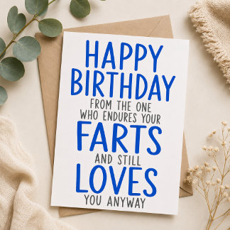 Tarjeta Festiva Feliz Cumpleaños De Parte De Quien Aguanta Tus Puj