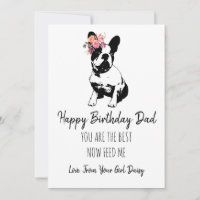 Feliz cumpleaños del Bulldog francés del perro