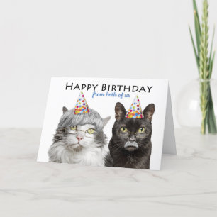 Tarjeta Festiva Feliz cumpleaños desde el humor de los dos viejos 