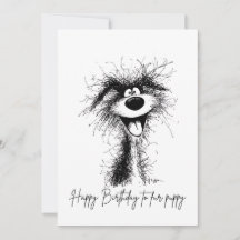 Feliz cumpleaños divertido para mascotas de amante