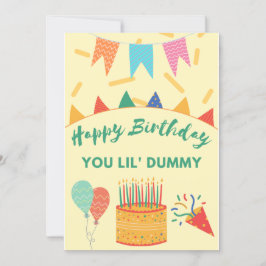 Tarjeta Festiva Feliz cumpleaños Dummy