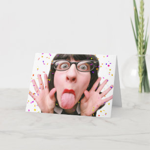 Tarjeta Festiva Feliz cumpleaños, fastidiosa mujer, soy humor más 