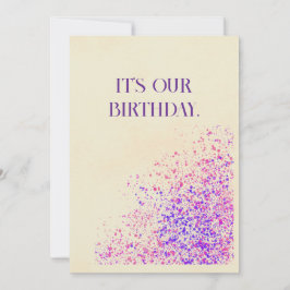 Tarjeta Festiva Feliz cumpleaños gemelo