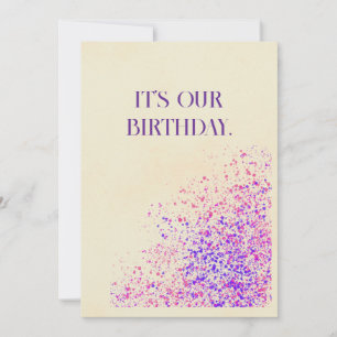 Tarjeta Festiva Feliz cumpleaños gemelo