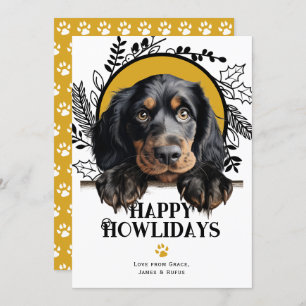Tarjeta Festiva Feliz cumpleaños Gordon Setter Dog