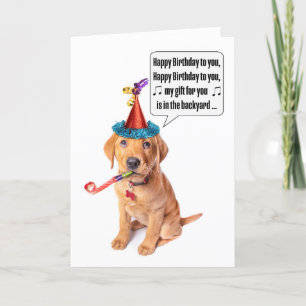 Tarjeta Festiva Feliz cumpleaños, gracioso humor de poo de pipa