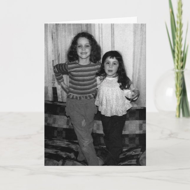 Tarjeta Festiva Feliz cumpleaños - hermana (Anverso)