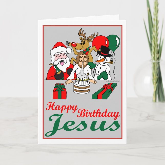 Tarjeta Festiva Feliz cumpleaños, Jesús (Anverso)