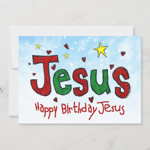 Tarjeta Festiva Feliz cumpleaños, Jesús