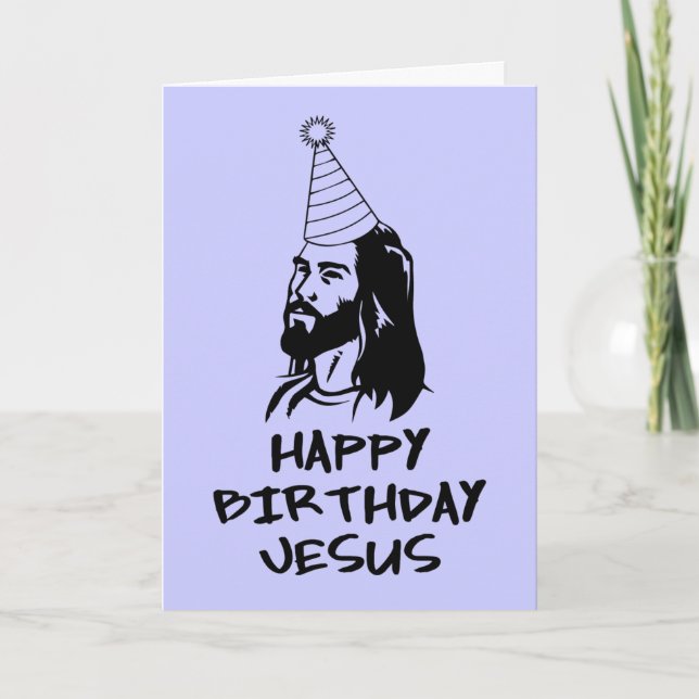 Tarjeta Festiva Feliz cumpleaños, Jesús (Anverso)