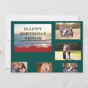 Tarjeta Festiva Feliz Cumpleaños Jesús - Atardecer en el Océano 5
