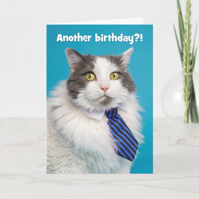 Tarjeta Festiva Feliz cumpleaños, lata de café en el tiempo (Anverso)