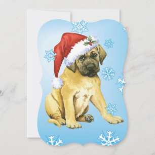 Tarjeta Festiva Feliz cumpleaños Mastiff