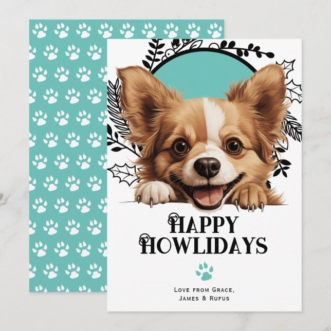 Tarjeta Festiva Feliz cumpleaños, Navidades de juguetes rusos (Anverso / Reverso)