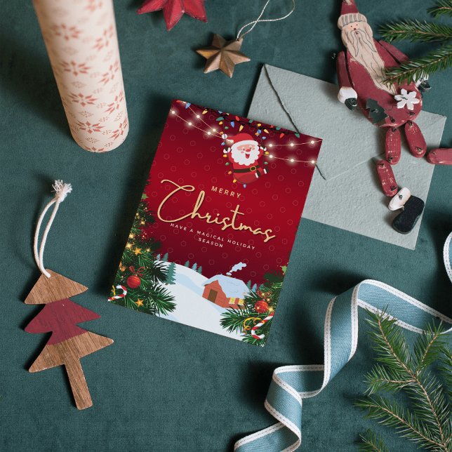 Tarjeta Festiva Feliz cumpleaños navideño navideño navideño (Subido por el creador)