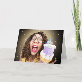 Tarjeta Festiva Feliz Cumpleaños Para Cualquier Divertido Nerd Lad