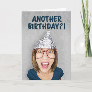 Tarjeta Festiva Feliz Cumpleaños para cualquier mujer con sombrero