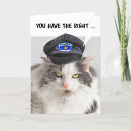 Tarjeta Festiva Feliz Cumpleaños Para Cualquiera Humor De Gato De 