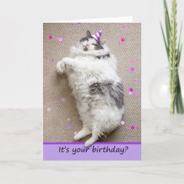 Tarjeta Festiva Feliz Cumpleaños Para Cualquiera Que Se Haya Caído