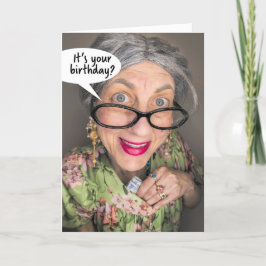 Tarjeta Festiva Feliz Cumpleaños Para Cualquiera Que Sea Divertido