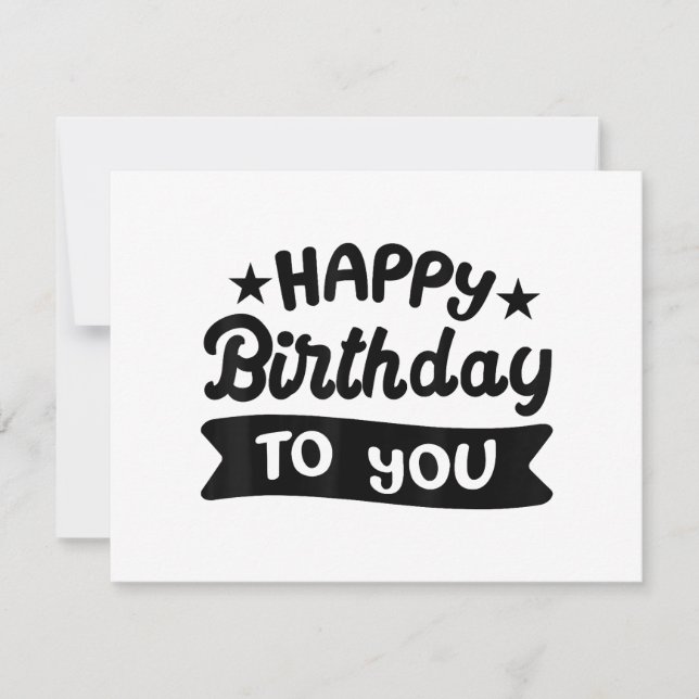 Tarjeta Festiva Feliz cumpleaños para ti (Anverso)
