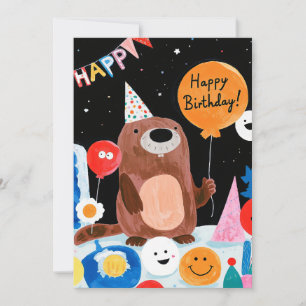 Tarjeta Festiva Feliz cumpleaños para ti