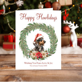 Tarjeta Festiva Feliz cumpleaños, perro de Dachshund