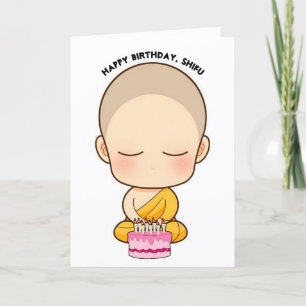 Tarjeta Festiva Feliz cumpleaños Shifu Cute Birthday Card