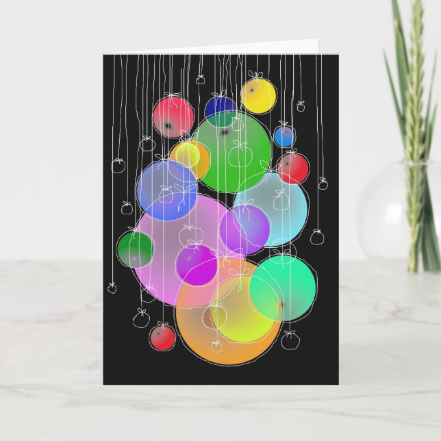 Tarjeta Festiva Feliz cumpleaños y Feliz Navidad... (Anverso)