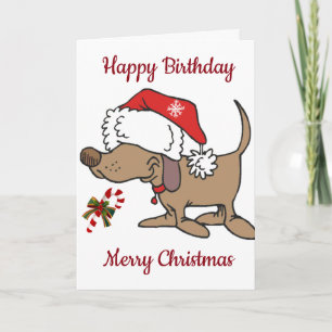 TARJETA FESTIVA ***FELIZ CUMPLEAÑOS Y FELIZ NAVIDAD*** ESPECIAL U