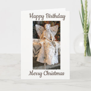 TARJETA FESTIVA ***FELIZ CUMPLEAÑOS Y FELIZ NAVIDAD*** ESPECIAL U