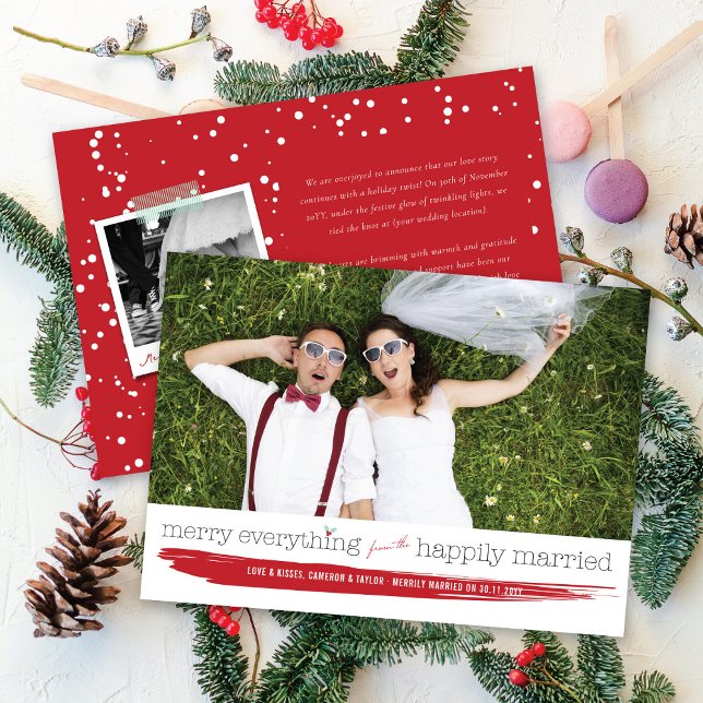 Tarjeta Festiva Feliz De Todo Desde La Fotos Afortunadamente Casad (Subido por el creador)