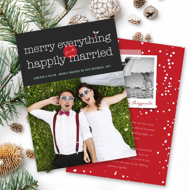 Tarjeta Festiva Feliz De Todo Desde La Fotos Afortunadamente Casad (Subido por el creador)