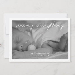 Tarjeta Festiva Feliz de todo feriado Foto Navidades verdes
