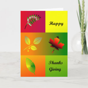 Tarjeta Festiva Feliz Día de Acción de Gracias
