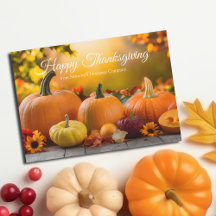Feliz Día de Acción de Gracias Empresa de Calabaza