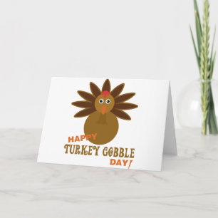 Tarjeta Festiva Feliz Día de Acción de Gracias en Turquía