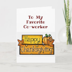 TARJETA FESTIVA *FELIZ DÍA DE ACCIÓN DE GRACIAS* FAVORITO FESTIVO