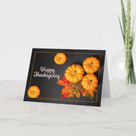 Tarjeta Festiva Feliz Día de Acción de Gracias para cualquier cala
