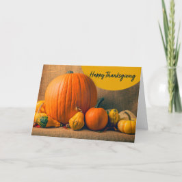 Tarjeta Festiva Feliz Día de Acción de Gracias para cualquier pers