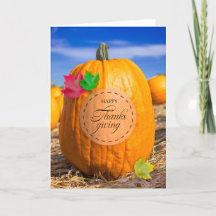 Tarjeta Festiva Feliz Día de Acción de Gracias para cualquiera Par